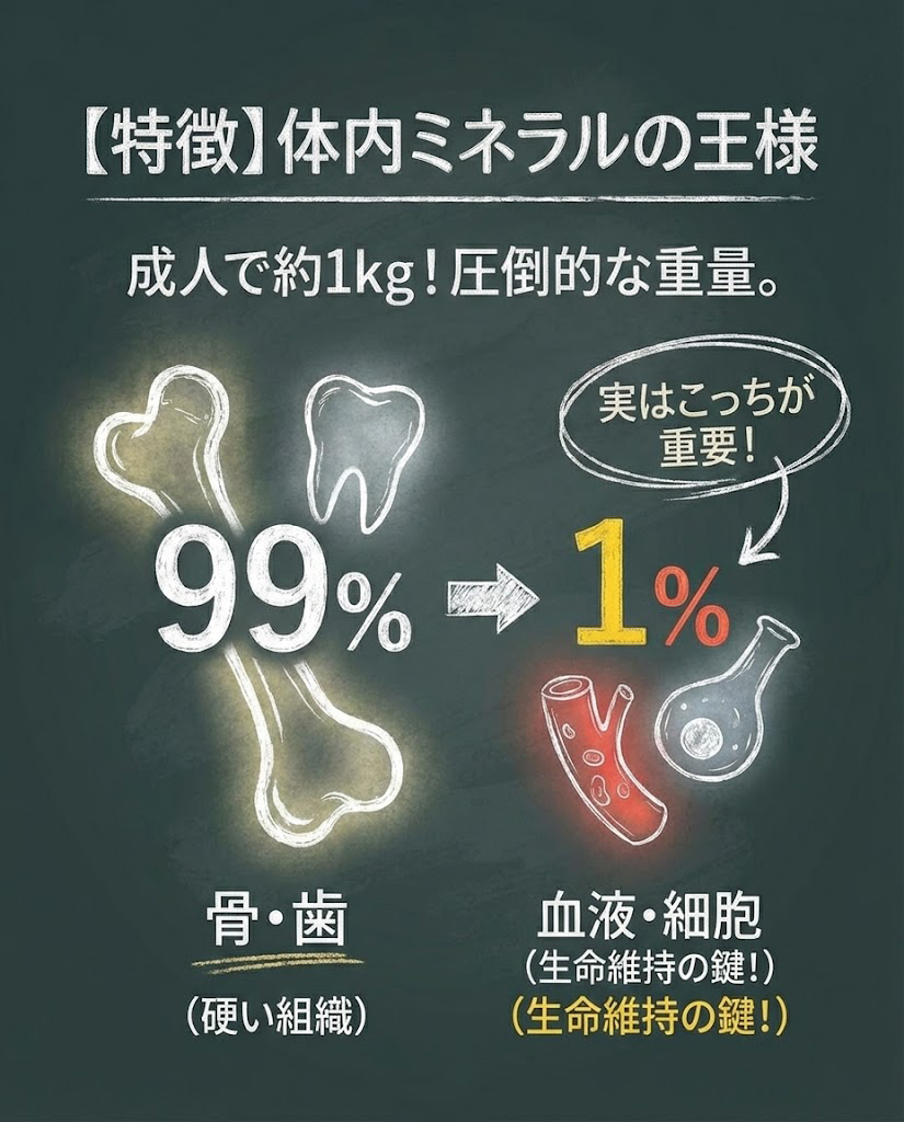 カルシウムの特徴その1