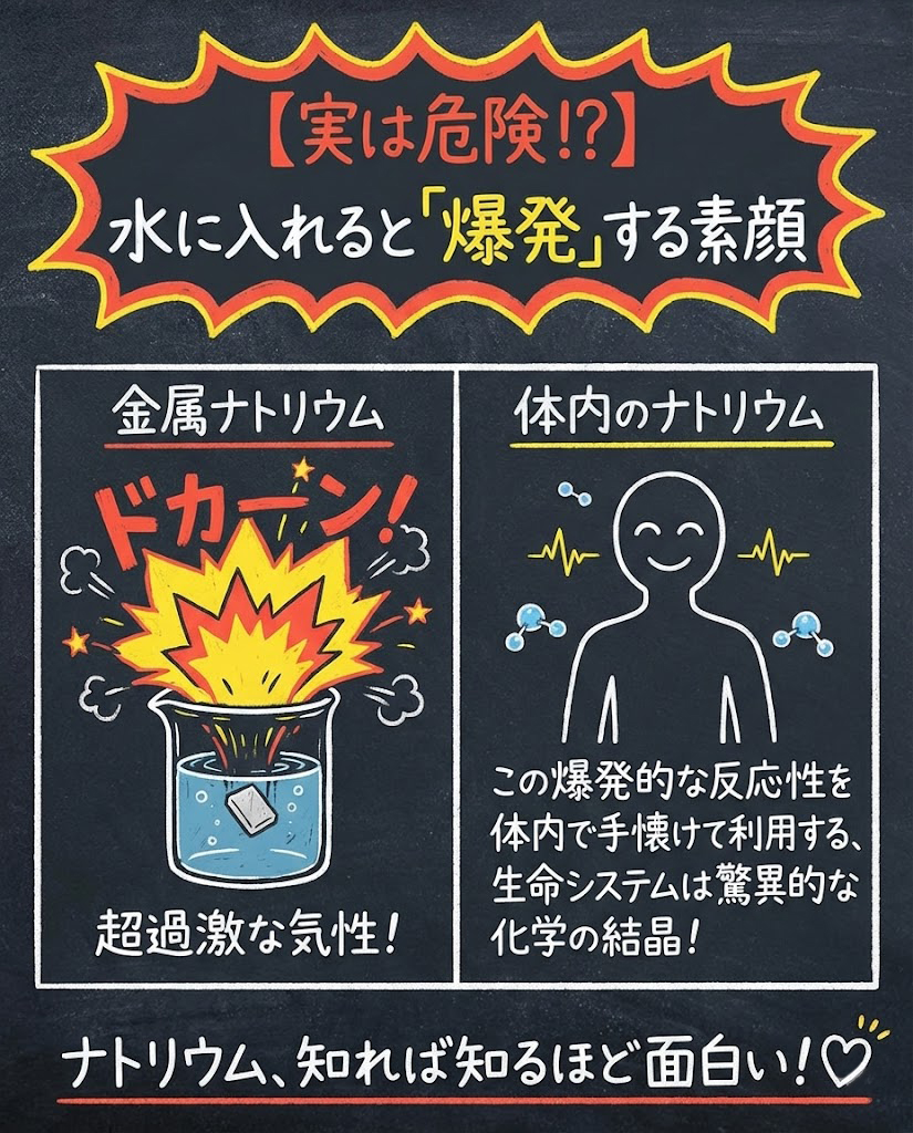 ナトリウムのエピソードその4と必須ミネラル図鑑ナトリウムのまとめ