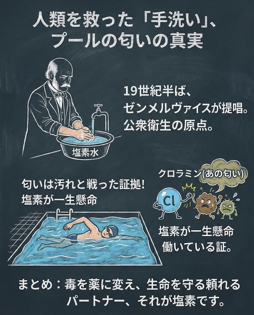 塩素のエピソードその3.4と必須ミネラル図鑑塩素のまとめ